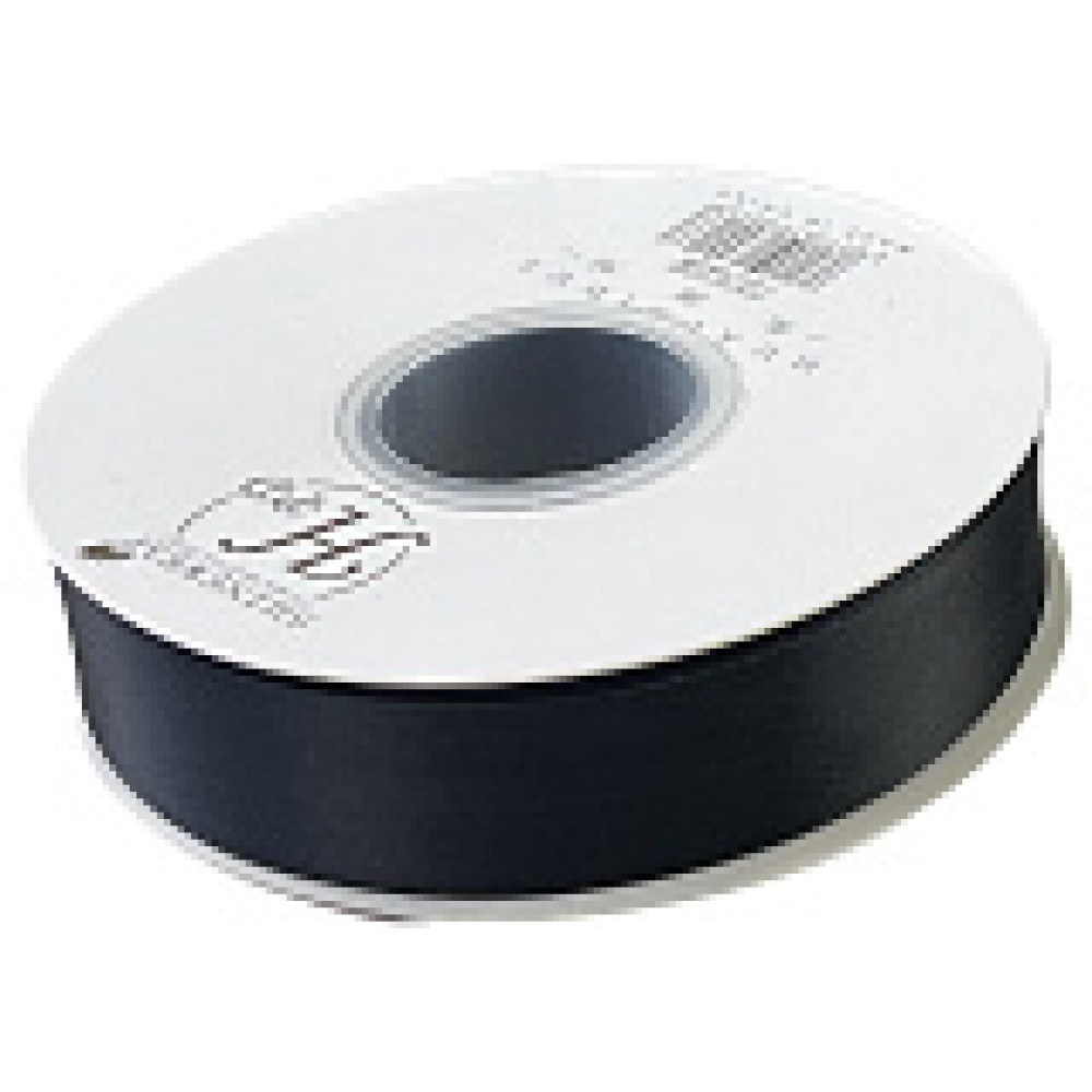 Лента Атласная PREMIUM 25мм*41м, Черный - фото1 Лента Атласная PREMIUM 25мм*41м, Черный - фото1