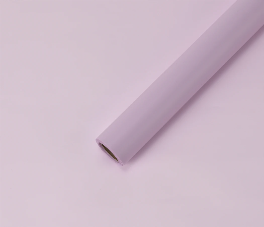 Упак. материал флористическая пленка "PASTEL new", 60 см*10 м, светло-сиреневый - фото1