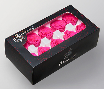 Сухоцвет "Роза" класса А, 4 см, 10 шт/упак., вишнево-розовый - фото1 Сухоцвет "Роза" класса А, 4 см, 10 шт/упак., вишнево-розовый - фото1