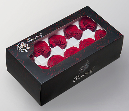 Сухоцвет "Роза" класса А, 4 см, 10 шт/упак., темно-красный - фото1 Сухоцвет "Роза" класса А, 4 см, 10 шт/упак., темно-красный - фото1