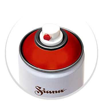 Акриловая краска Siana RAL Classic Universal Ярко-красный матовый 520 мл. арт. SNCL009 - фото1