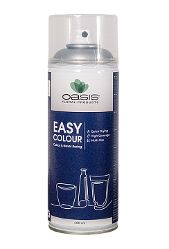 Спрей-краска  Easy Color Metallic Spray Silver, 400 мл, с металл. блеском, серебр. арт. 30-05224 - фото1