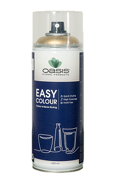 Спрей-краска Easy Colur Metallic Spray Gold, 400 мл, с металл. блеском, золотой, арт. 30-05225 - фото1