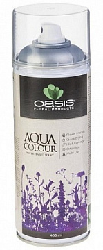 Спрей-краска Oasis Aqua Color на водной основе, 400 мл, с металл. блеском, серебро, арт. 30-06021 - фото1
