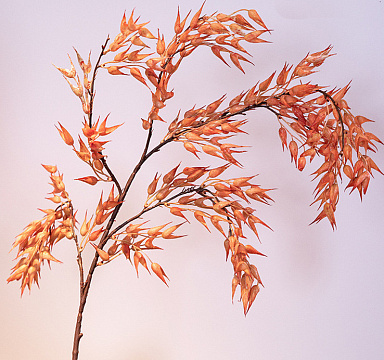 Ветка декоративная 100 см, 1 шт., оранжевый - фото1