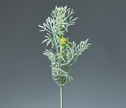 Ветка искусственная декоративная "Космея листья" 33 см, 1 шт. - фото1