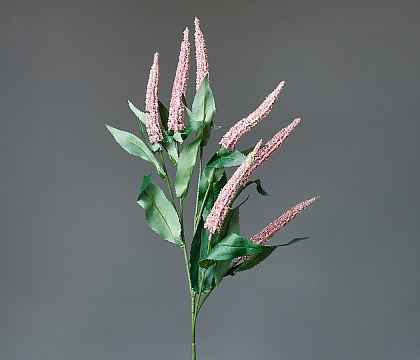 Ветка искусственная декоративная "Шалфей" 83 см, 1 шт., розовый - фото1