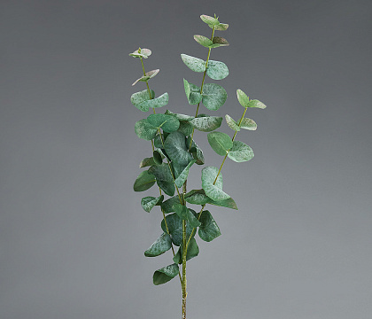 Искусственная декоративная ветка Эвкалипта 85*25, 1 шт., зеленый - фото1