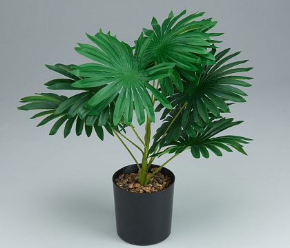 Искусственный декоративное растение в горшке "Пальма" H35*30 см, 1 шт. - фото1
