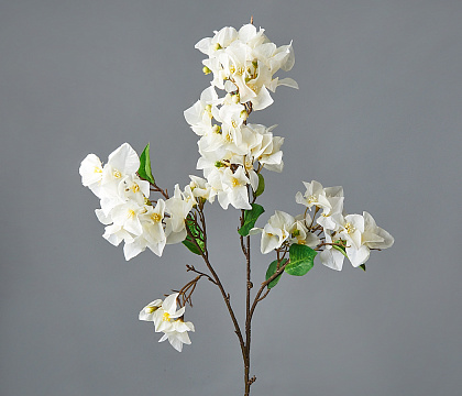 Цветок искусственный декоративный ''Бугенвиллея" 104*20 см, 1 шт., белый - фото1