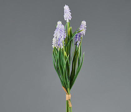 Цветок искусственный декоративный ''Гиацинт" 28*10 см, 1 шт., васильковый - фото1