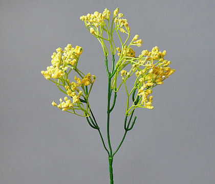 Цветок искусственный декоративный ''Гипсофила" 62*18 см, 1 шт., желтый - фото1