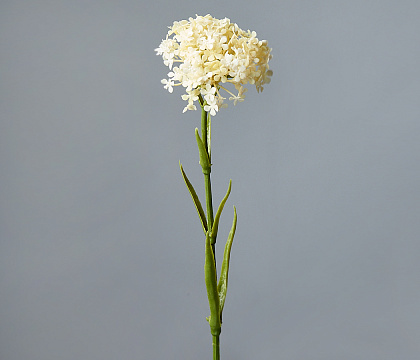 Цветок искусственный декоративный ''Гортензия калина" 45*7 см, 1 шт., белый - фото1