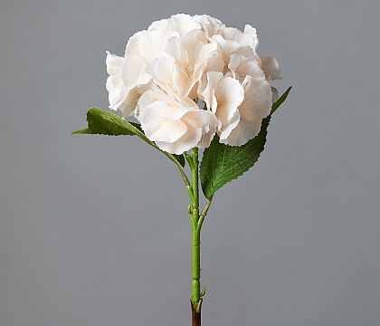 Цветок искусственный декоративный ''Гортензия" 45*15 см, 1 шт., белый - фото1