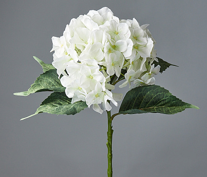 Цветок искусственный декоративный ''Гортензия" 53*20 см, 1 шт., белый - фото1