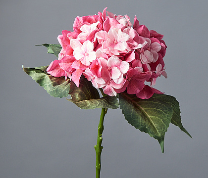Цветок искусственный декоративный ''Гортензия" 53*20 см, 1 шт., розовый - фото1