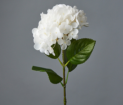 Цветок искусственный декоративный ''Гортензия" 65*18 см, 1 шт., белый - фото1