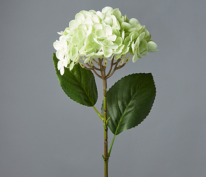Цветок искусственный декоративный ''Гортензия" 65*18 см, 1 шт., зеленовато-белый - фото1