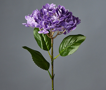 Цветок искусственный декоративный ''Гортензия" 65*18 см, 1 шт., сиреневый - фото1