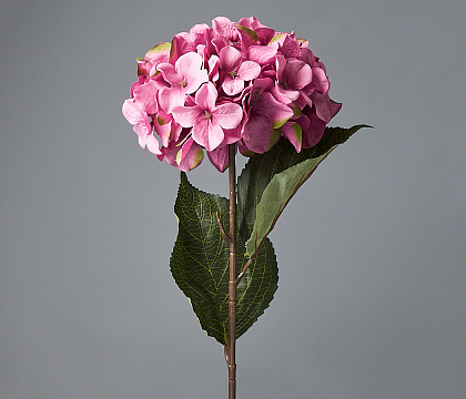 Цветок искусственный декоративный ''Гортензия" 70*19 см, 1 шт., розово-сиреневый - фото1