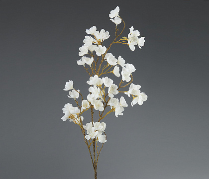 Цветок искусственный декоративный ''Дейция гибридная" 106 см, 1 шт., белый - фото1