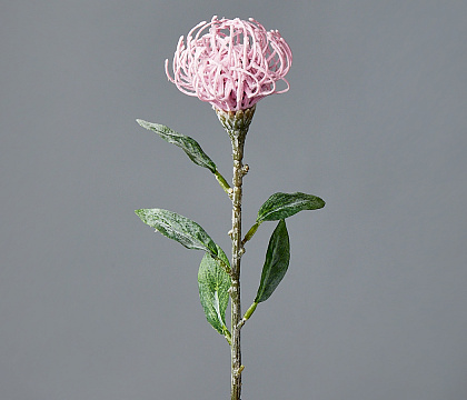 Цветок искусственный декоративный ''Леукоспермум" 52*7 см, 1 шт., сиренево-розовый - фото1