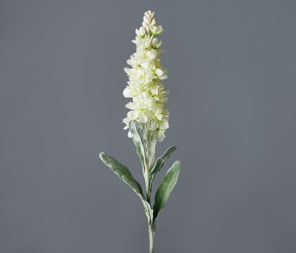 Цветок искусственный декоративный ''Матиола" 80*6 см, 1 шт., белый - фото1