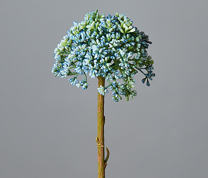 Цветок искусственный декоративный ''Трахелиум" 30*8 см, 1 шт., голубой - фото1