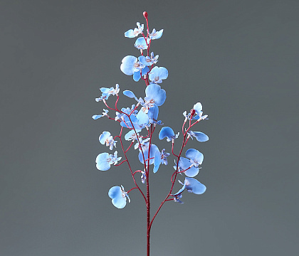 Цветок искусственный декоративный "Орхидея Онцидиум " 81 см, 1 шт., васильковый - фото1