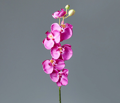 Цветок искусственный декоративный "Орхидея" 66 см, 1 шт., фуксия - фото1