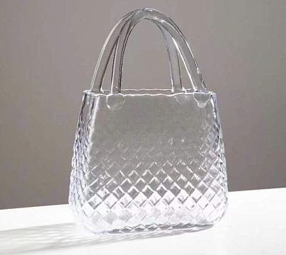 Ваза стеклянная D20 * H30 см, 1 шт., прозрачный - фото1