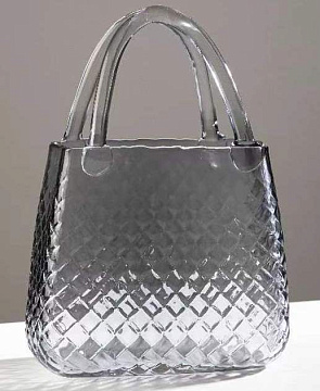 Ваза стеклянная D20 * H30 см, 1 шт., серый - фото1