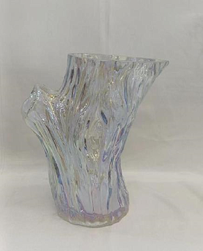 Ваза стеклянная D21* H20, 1 шт., радужный - фото1