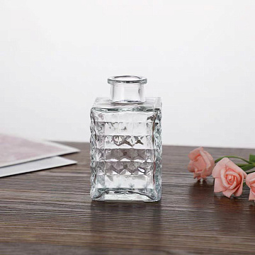 Ваза стеклянная D5,2 * H9, 1 шт.,прозрачный - фото1