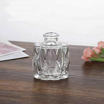 Ваза стеклянная D7,4 * H8,3, 1 шт.,прозрачный - фото1