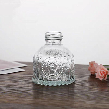 Ваза стеклянная D7,5 * H9, 1 шт.,прозрачный - фото1